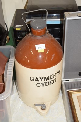 Lot 735 - A Gaymers Cider flagon