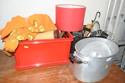 Lot 746 - Two boxes of mixed items to include Thermos...