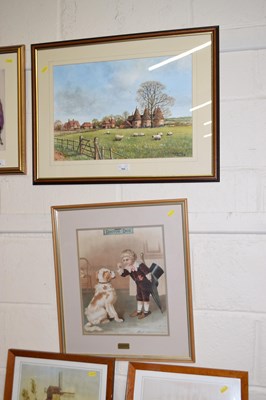 Lot 765 - K Watkins, study of Chiddingstone, watercolour...