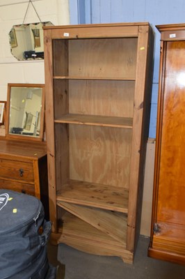 Lot 768 - A modern pine open front bookcase