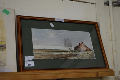 Lot 260 - JASON PARTNER, PAIR OF WATERCOLOUR STUDIES,...