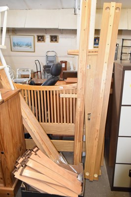 Lot 829 - A modern oak bed frame by John Lewis