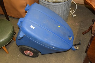 Lot 841 - A blue plastic bike trailer