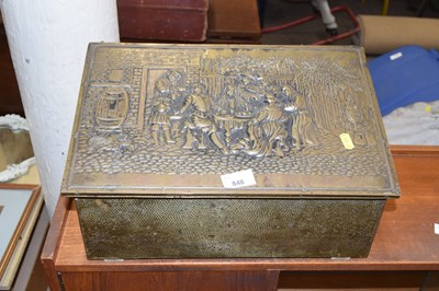 Lot 848 - Small brass mounted box