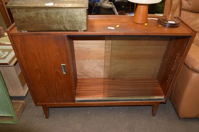 Lot 849 - A retro teak bookcase cabinet