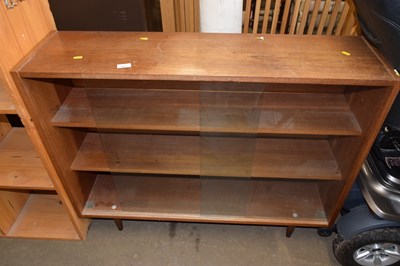 Lot 863 - A retro mid Century bookcase with sliding...