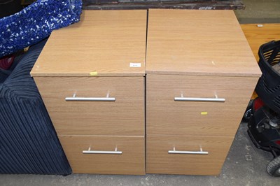 Lot 873 - A pair of modern filing cabinets