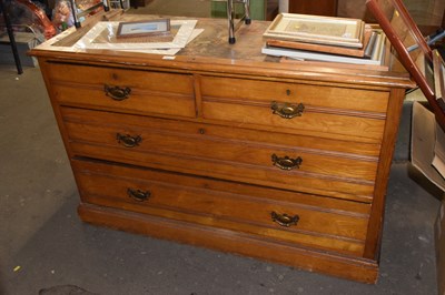 Lot 881 - A late Victorian four drawer chest formerly...