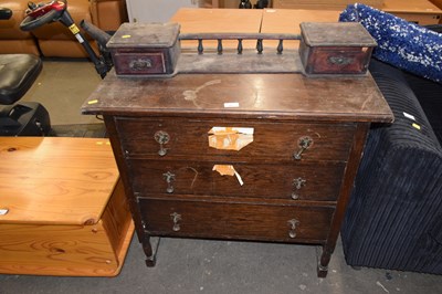 Lot 887 - A late Victorian former dressing chest