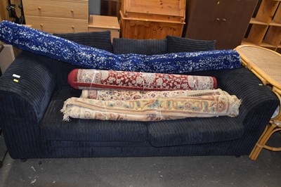 Lot 888 - A corderoy covered two seater sofa