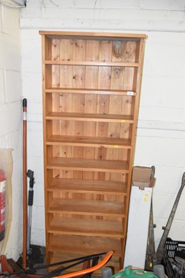Lot 898 - A pine open front bookcase