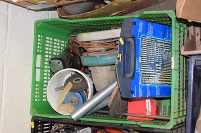 Lot 903 - A box of assorted tools and garage clearance...