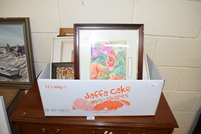 Lot 270 - MIXED LOT VARIOUS FRAMED PRINTS, WATERCOLOURS,...