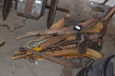 Lot 926 - Group of various wooden and metal horse haines