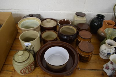 Lot 318 - MIXED LOT VARIOUS KITCHEN STORAGE JARS AND...