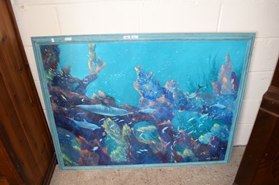 Lot 302 - NATHAN P HALL, STUDY OF A REEF SCENE WITH...