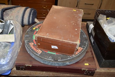 Lot 782 - Two dartboards and a small case