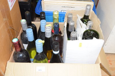 Lot 805 - One box of assorted wine