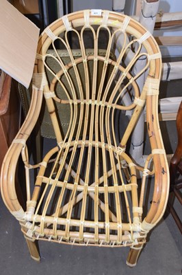 Lot 821 - Vintage bamboo conservatory chair