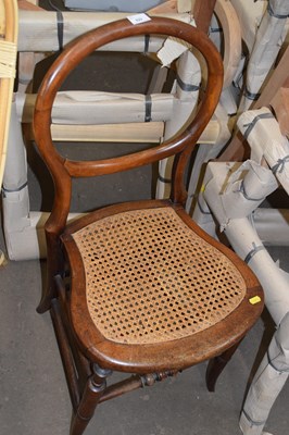 Lot 822 - Victorian cane seated bedroom chair