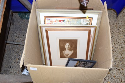 Lot 198B - A box of mixed pictures