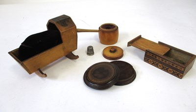 Lot 266 - A group of Tunbridge and Mauchline ware...