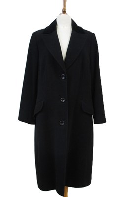 Lot 140 - Laura Ashley: a c.1990's black wool mix and...