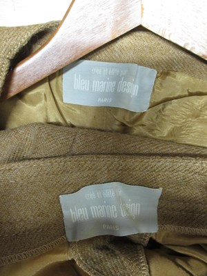 Lot 47 - A 1970's wool two piece by Bleu Marine Design,...