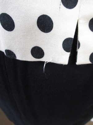 Lot 64 - Karl Lagerfeld: a 1980's black and cream shift...