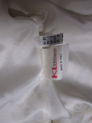Lot 64 - Karl Lagerfeld: a 1980's black and cream shift...