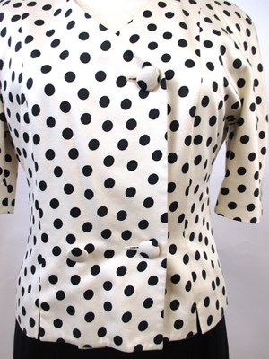 Lot 64 - Karl Lagerfeld: a 1980's black and cream shift...