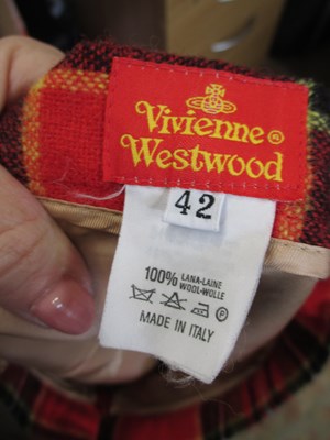 Lot 71 - Vivienne Westwood: a 1980-90's tartan mini...