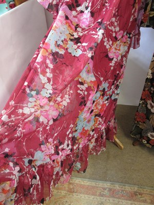 Lot 46 - Two maxi dresses: including a 1970's polyester...
