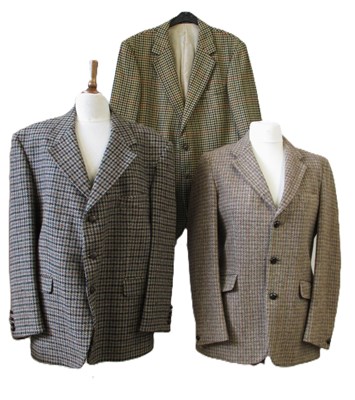 Lot 301 - Three mens's tweed jackets: including a Harris...