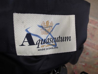 Lot 74 - Aquascutum: a black single breast jacket size...