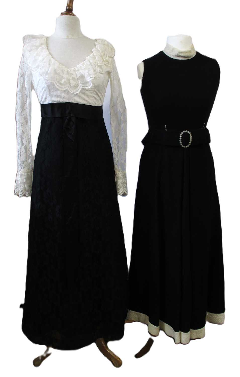 Lot 43 - Two mid 20th century evening dresses:...
