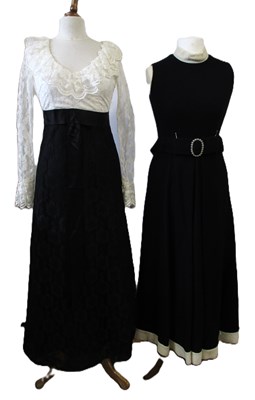 Lot 43 - Two mid 20th century evening dresses:...
