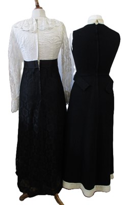 Lot 43 - Two mid 20th century evening dresses:...
