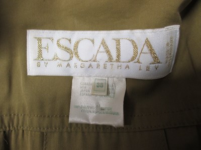 Lot 67 - Escada: a military style cotton utility jacket,...