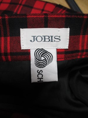 Lot 86 - A tartan pleated skirty by Jobis (estimated...