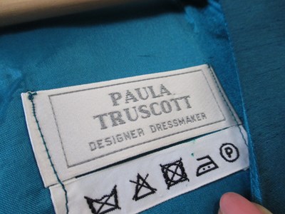 Lot 32 - A Royal blue velvet skirt and matching...