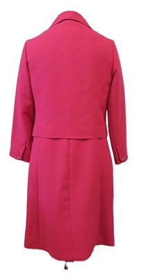 Lot 28 - Peggy French Couture: a bright pink two piece...
