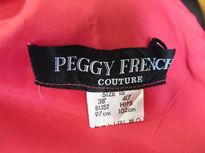 Lot 28 - Peggy French Couture: a bright pink two piece...