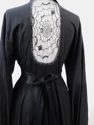 Lot 52 - Jean Varon: a black 'spider web' dress, with...