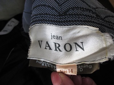 Lot 52 - Jean Varon: a black 'spider web' dress, with...