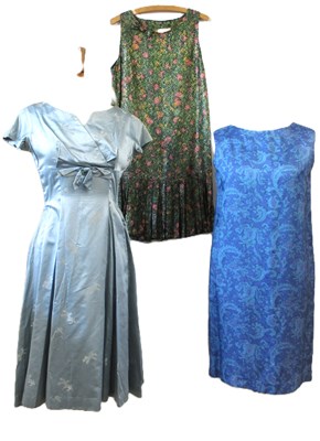 Lot 40 - Three mid 20th century dresses: incluidng a...