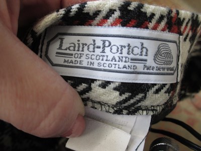 Lot 50 - A 1980's dog tooth check and velvet collar...