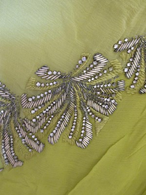 Lot 7 - A 1920's beaded dress, the double layer...