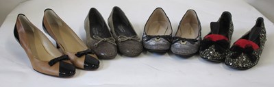 Lot 170 - Four pairs of lady's shoes: including a pair...