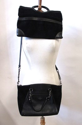 Lot 179 - Two handbags: to include a black leather and...